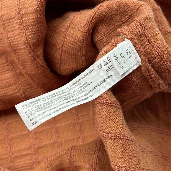 Free People Beach Short N Sweet Size Large Ambered Coral Sweater Minidress NWOT - Picture 13 of 13